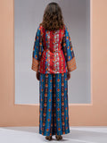 Charming Navy Blue Printed Muslin Silk Party Wear Co-Ord Set