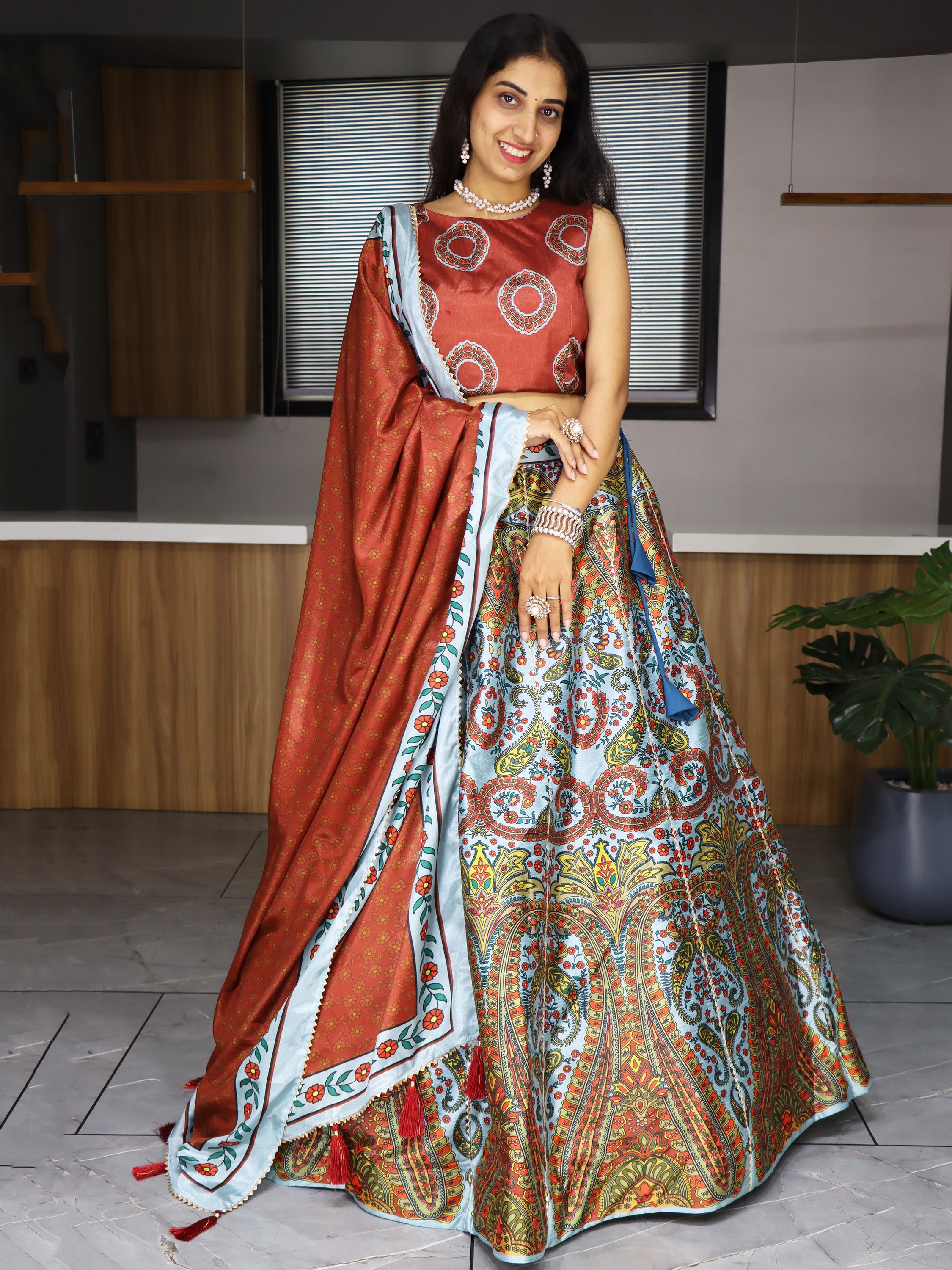 Vibrant Multicolor Lehenga Choli Collection Zeel Clothing Color MultiColor