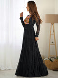 Enchanting Black Laheriya Printed Georgette Navratri Wear Gown