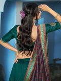 Lovely Teal Green Embroidered Silk Festivals Wear Lehenga Choli With Dupatta