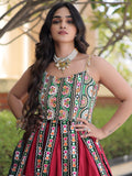 Wonderful Maroon Kutchi Work Cotton Navratri Wear Lehenga Choli