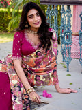 Gorgeous Pink Thread Embroidered Silk Traditional Lehenga Choli