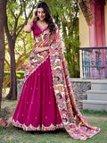 Gorgeous Pink Thread Embroidered Silk Traditional Lehenga Choli