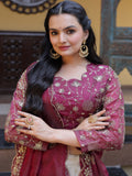 Glowing Cream Zari Embroidered Silk Wedding Wear Lehenga Choli