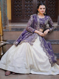 Charming Cream Sequins Embroidered Silk Wedding Wear Lehenga Choli