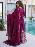 Beautiful Wine Thread Work Crushed Festival Wear Gown With Dupatta