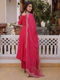 Fantastic Pink Embroidery Chanderi Festival Ware Suite With Dupatta