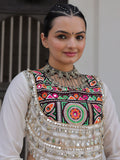 Exquisite Multi-Color Cotton Navratri Special Lehenga With Kutchi Work Blouse