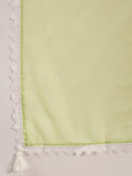 Glamorous Green Embroidered Cotton Readymade Anarkali Suit Pant