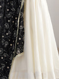 Precious Off-White Silk Festive Wear Anarkali Suit With Heavy Dupatta