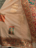 Alluring Beige Zari Weaving Silk Function Wear Saree With Blouse