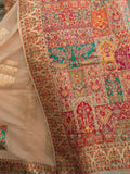 Alluring Beige Zari Weaving Silk Function Wear Saree With Blouse