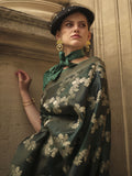 Stunning Dark Green Zari Weaving Satin Wedding Wear Saree With Blouse