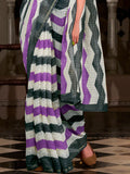 Gorgeous Multi-Color Floral Printed Cotton Traditional Saree With Blouse