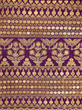 Enchanting Purple Embroidered Georgette Reception Wear Salwar Suit