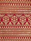 Magnetic Red Embroidered Georgette Wedding Wear Salwar Suit