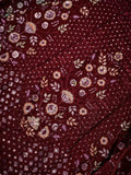 Gorgeous Maroon Thread Embroidered Net Wedding Wear Lehenga Choli With Dupatta