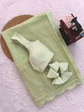 Fascinating Pista Green Sequins Work Net Festival Wear Saree