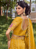 Wonderful Yellow Embroidery Silk Festival Wear Lehenga Choli