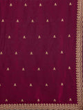 Fantastic Maroon Sequins Embroidered Tissue Bridal Saree With Blouse