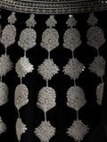 Astonishing Black Thread Work Georgette Lehenga Choli With Dupatta