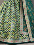 Wonderful Green Sequins Art Silk Wedding Lehenga Choli With Dupatta
