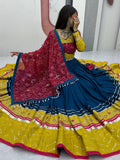Admirable Navy Blue Sequins Work Cotton Festive Wear Lehenga Choli - Zeel Clothing