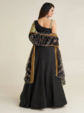 Adorable Black Printed Rayon Navratri Lehenga Choli With Dupatta - Zeel Clothing