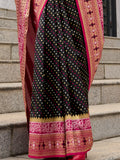 Adorable Black Weaving Banarasi Silk Traditional Saree With Blouse - Zeel Clothing