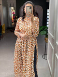 Adorable Brown Animal Printed Chiffon Nayra Cut Traditional Wear Kurti - Zeel Clothing