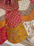 Adorable Multi-Color Thread Work Banarasi Silk Wedding Lehenga Choli - Zeel Clothing