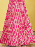 Adorable Pink Embroidered Work Chinon Wedding Lehenga Choli - Zeel Clothing