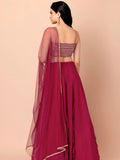 Adorable Pink Georgette Engagement Wear Lehenga Choli With Dupatta
