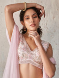 Adorable Pink Sequins Georgette Sangeet Wear Lehenga Choli - Zeel Clothing