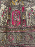 Adorable Yellow And Pink Embroidered Velvet Bridal Wear Lehenga Choli - Zeel Clothing