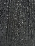 Alluring Black Pearl Work Net Reception Wear Lehenga Choli With Dupatta - Zeel Clothing