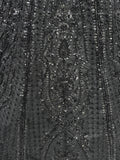 Alluring Black Pearl Work Net Reception Wear Lehenga Choli With Dupatta - Zeel Clothing