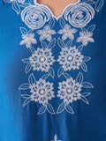 Alluring Blue Chanderi Embroidered Kurta Trouser With Dupatta - Zeel Clothing