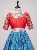 Alluring Blue Leheriya-Patola Chinon Festival Wear Lehenga Choli - Zeel Clothing