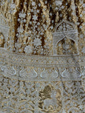 Alluring Brown Embroidered Velvet Wedding Lehenga Choli With Dupatta - Zeel Clothing