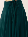 Alluring Green Georgette Party Wear Lehenga With Embroidered Choli - Zeel Clothing