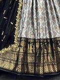 Alluring Grey Dolla Silk Bandhani Print Festive Wear Lehenga Choli - Zeel Clothing