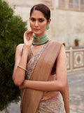 Alluring Mauve Digital Printed Tissue Silk Event Wear Saree With Blouse
