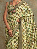 Alluring Multi-Color Digital Printed Silk Festival Wear Saree With Blouse - Zeel Clothing