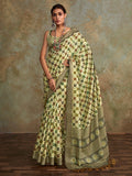 Alluring Multi-Color Digital Printed Silk Festival Wear Saree With Blouse - Zeel Clothing