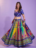 Alluring Multicolor Digital Printed Cotton Navratri Lehenga Choli - Zeel Clothing