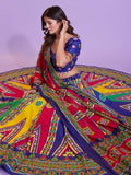 Alluring Multicolor Digital Printed Cotton Navratri Lehenga Choli - Zeel Clothing