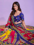 Alluring Multicolor Digital Printed Cotton Navratri Lehenga Choli - Zeel Clothing