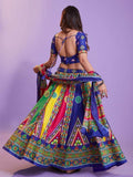 Alluring Multicolor Digital Printed Cotton Navratri Lehenga Choli - Zeel Clothing