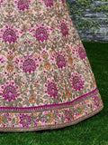 Alluring Peach Embroidered Silk Bridal Lehenga Choli With Dupatta - Zeel Clothing